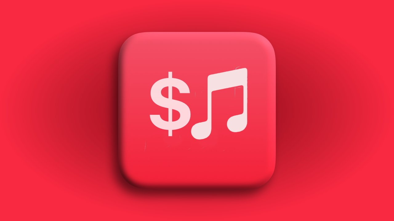 3D icon with a dollar sign and musical note on a red background, suggesting a fusion of money and music.