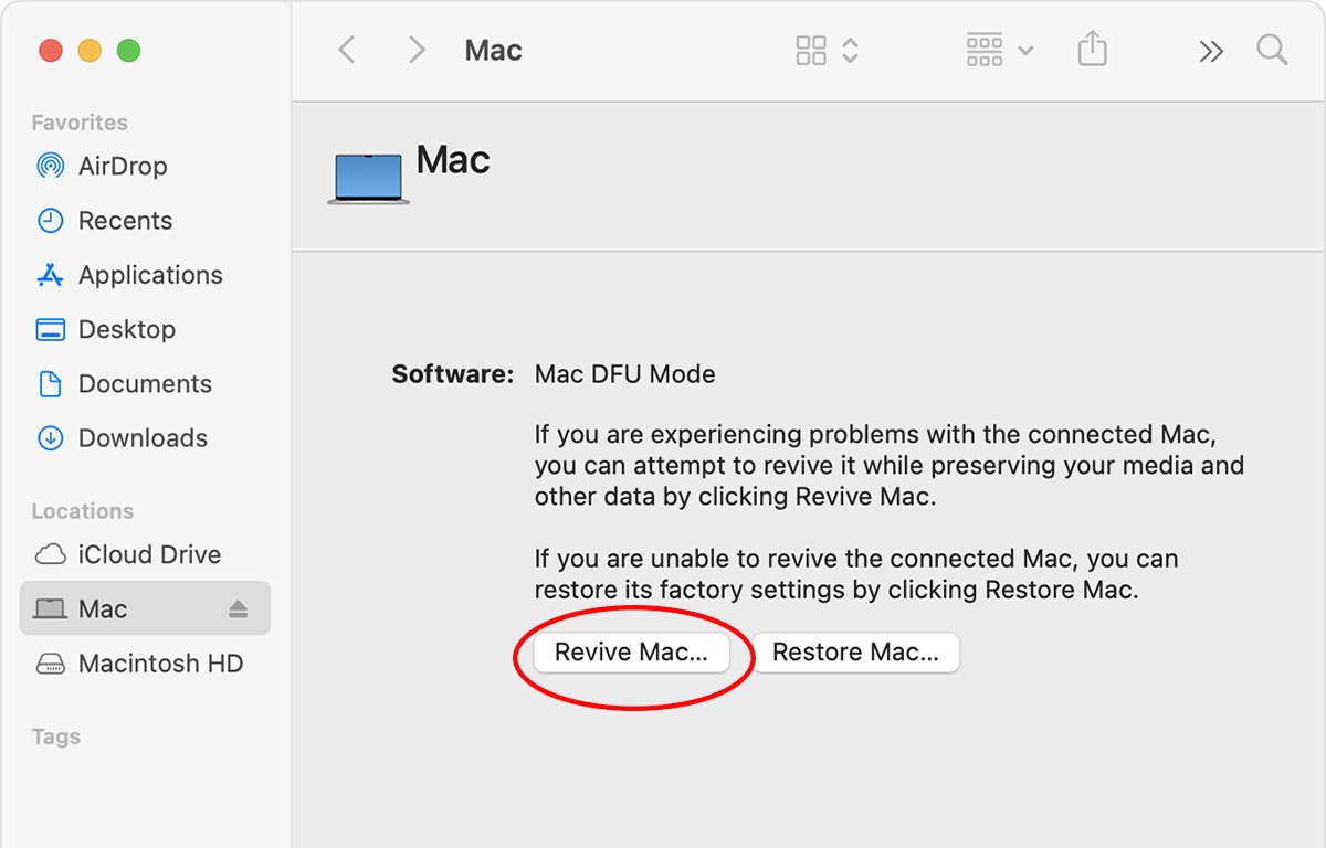 macOS Finder revive or restore.