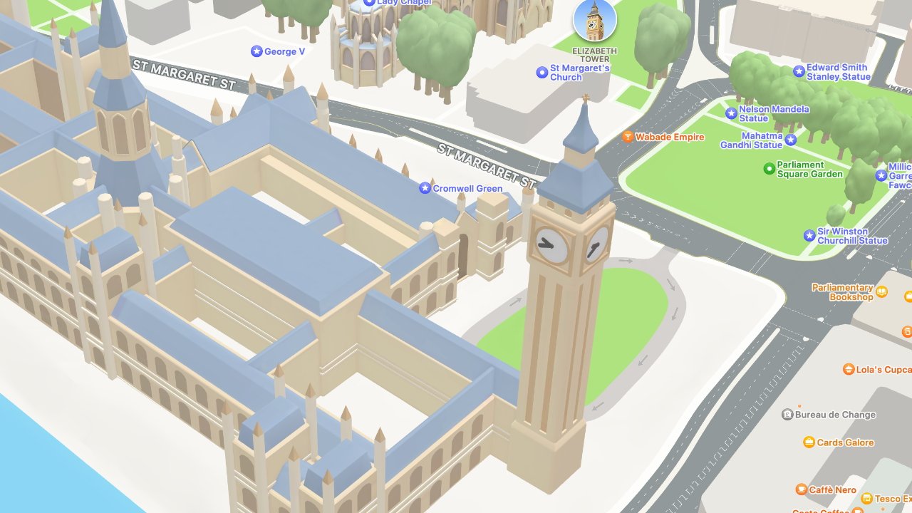 London in Apple Maps