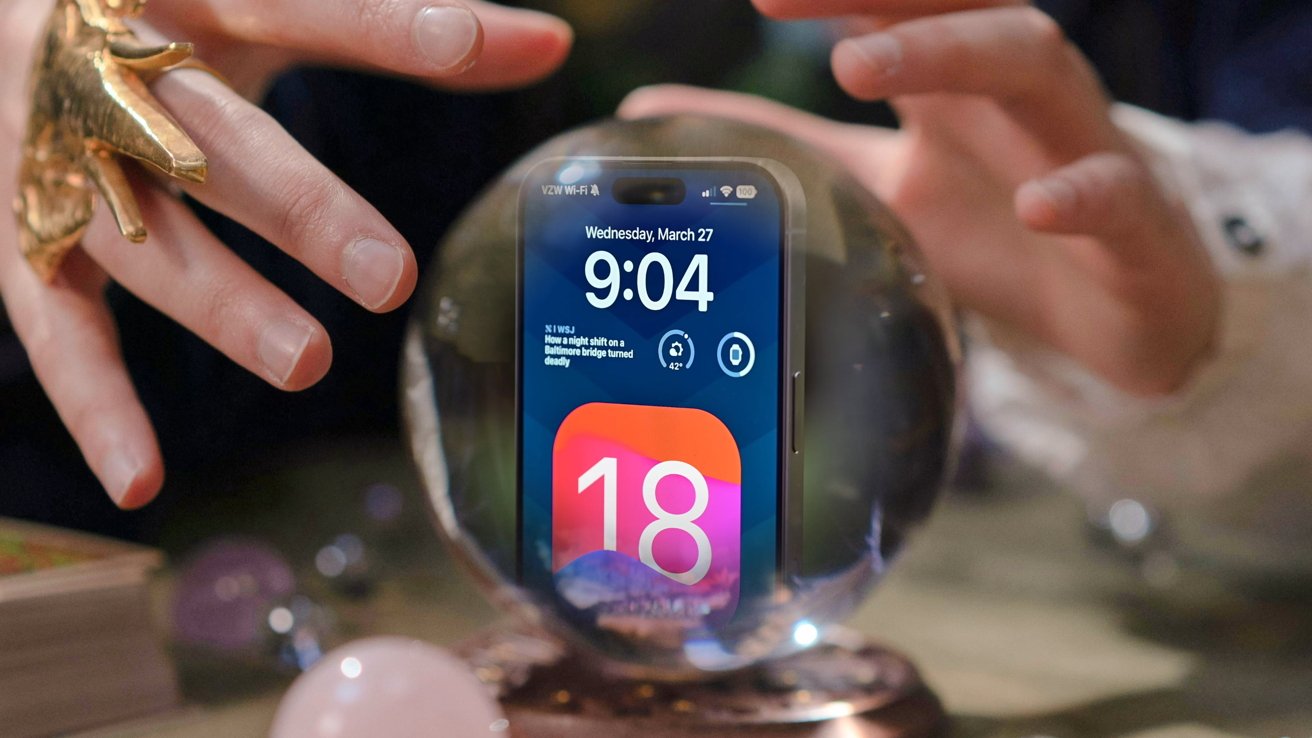 iPhone in a crystal ball
