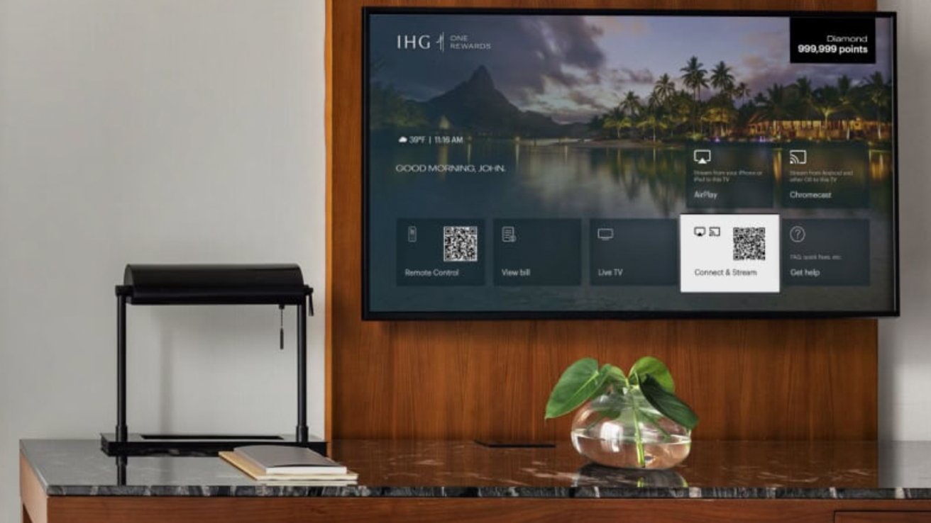 photo of More than 60 IHG hotels in North America now have AirPlay-compatible TVs in-room image