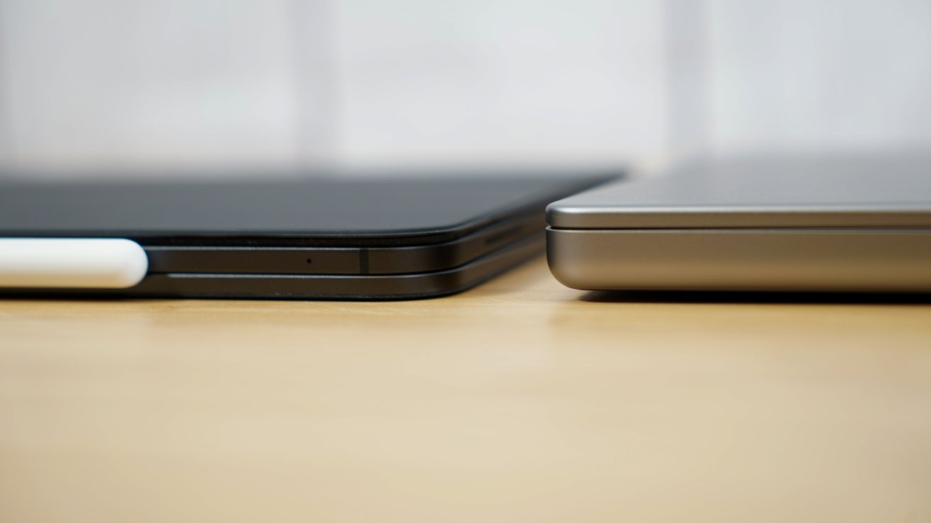 iPad Pro and MacBook Pro next to each other in clamshell mode