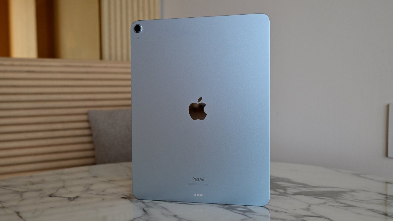Blue back of the new M2 iPad Air