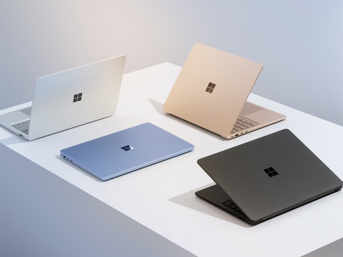 Assorted Microsoft Surface Laptop colors.