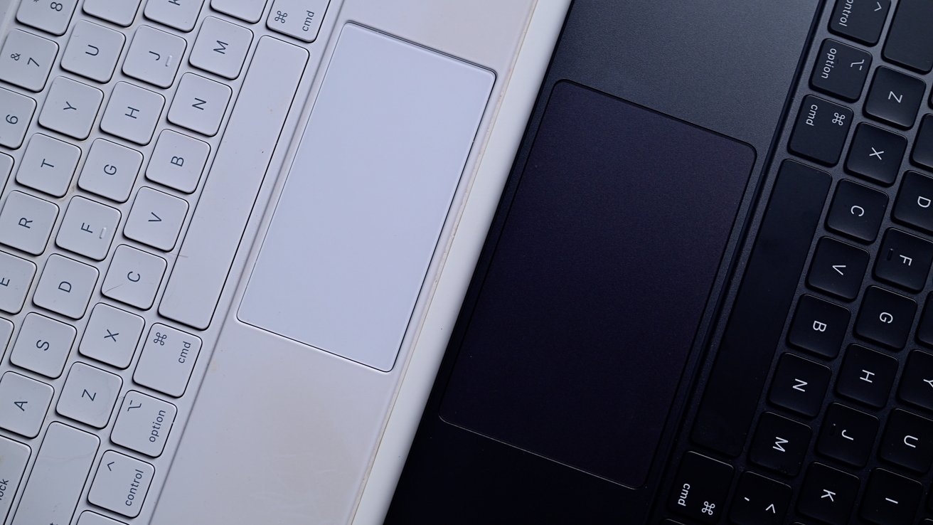 Comparing trackpad sizes for Magic Keyboards