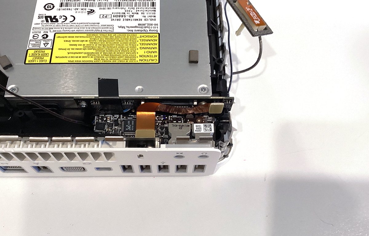 Apple Mac mini rear SATA drive board.