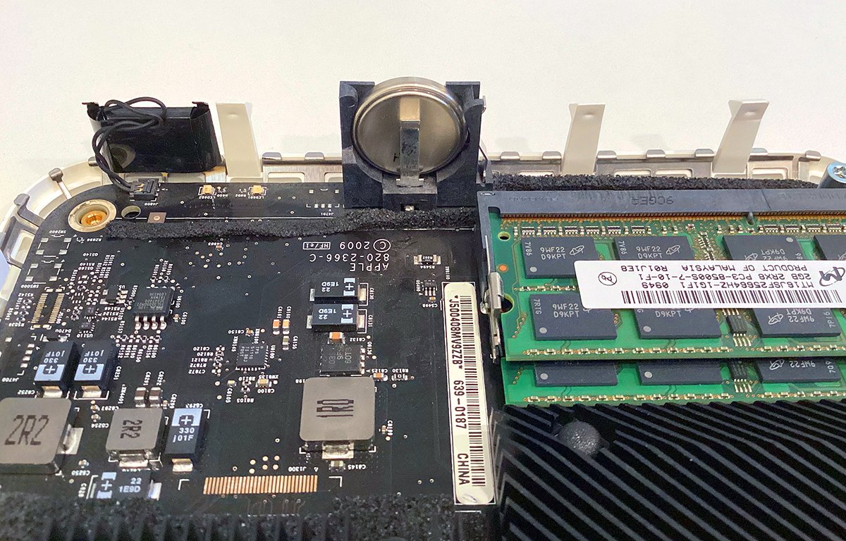 Apple Mac mini motherboard.