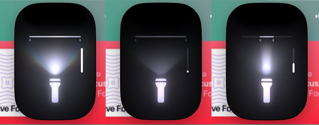 The new flashlight controls in Dynamic Island for iOS 18