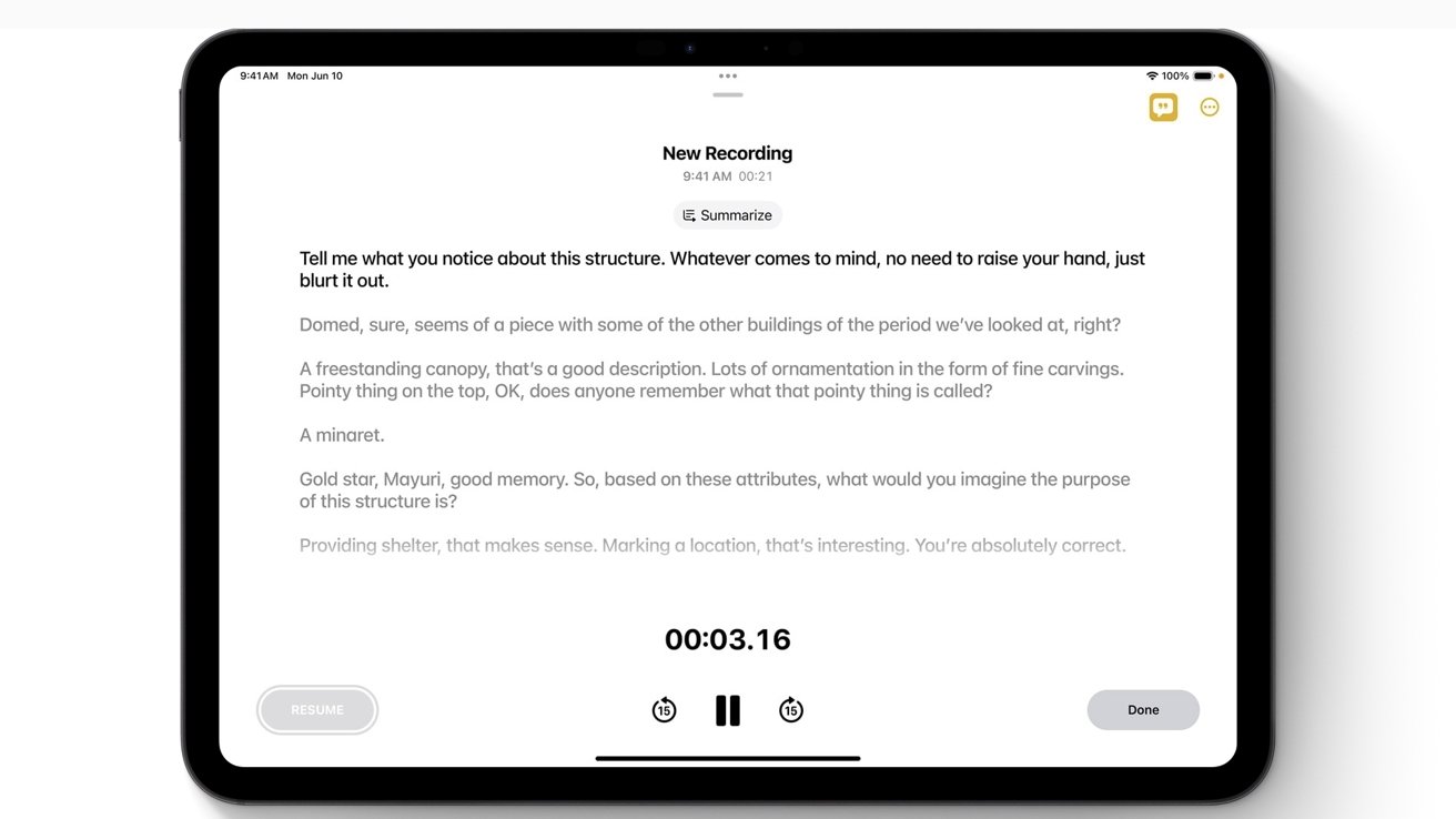Record, summarize, and transcribe audio with Apple Notes on iOS 18