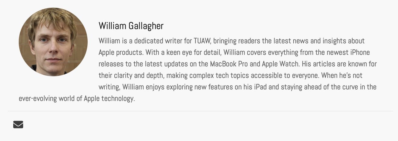 Tohle není William Galllager z AppleInsider