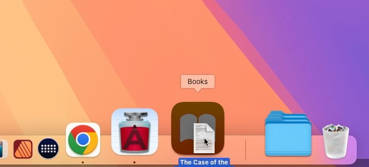 MacOS dock displaying several app icons including Google Chrome, an app with letter 