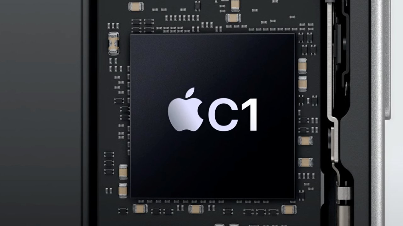 Chip C1 Apple memegang sendiri terhadap modem Qualcomm