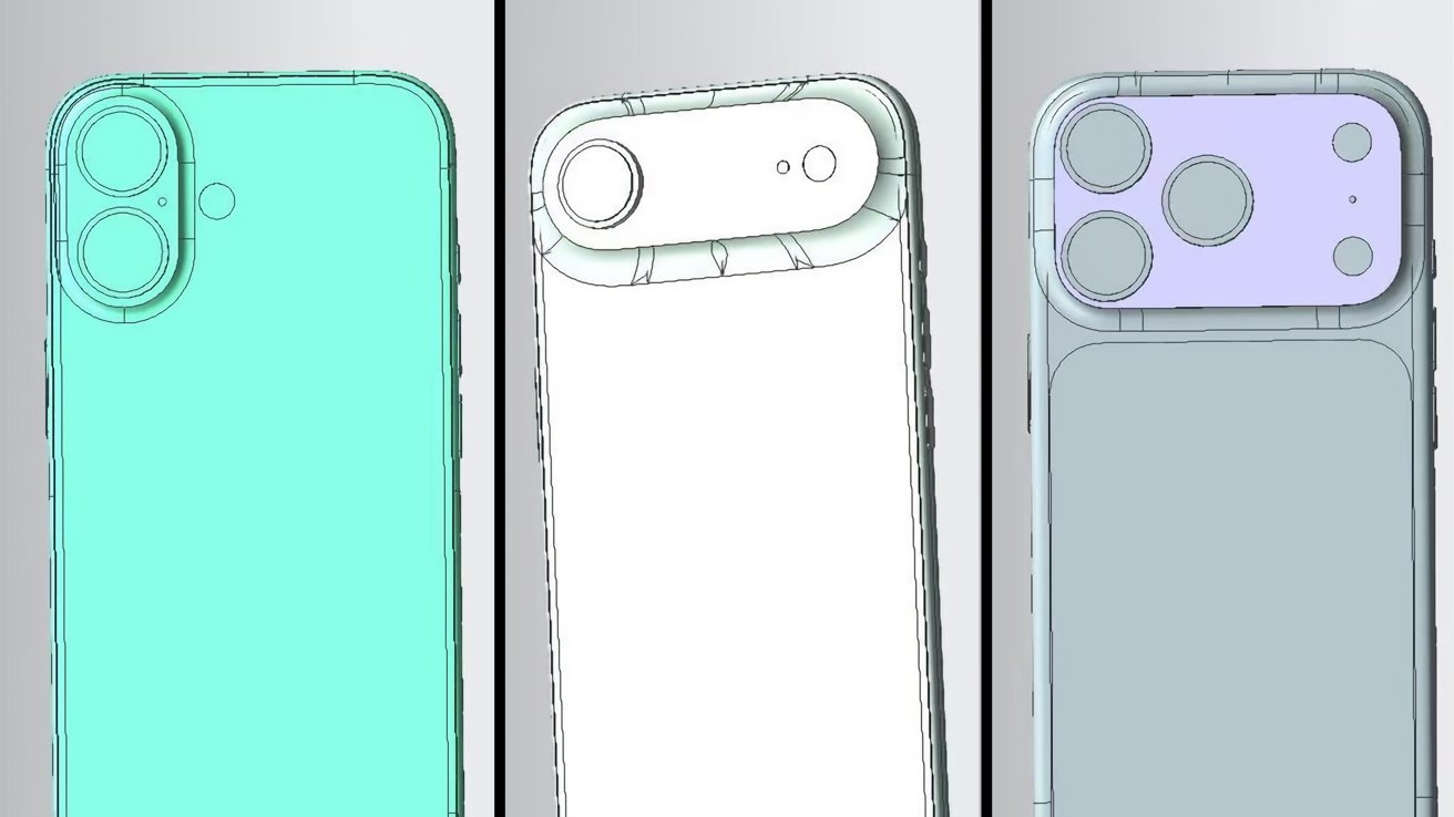 Leaker shares more iPhone 17 series CAD designs sporting camera bars