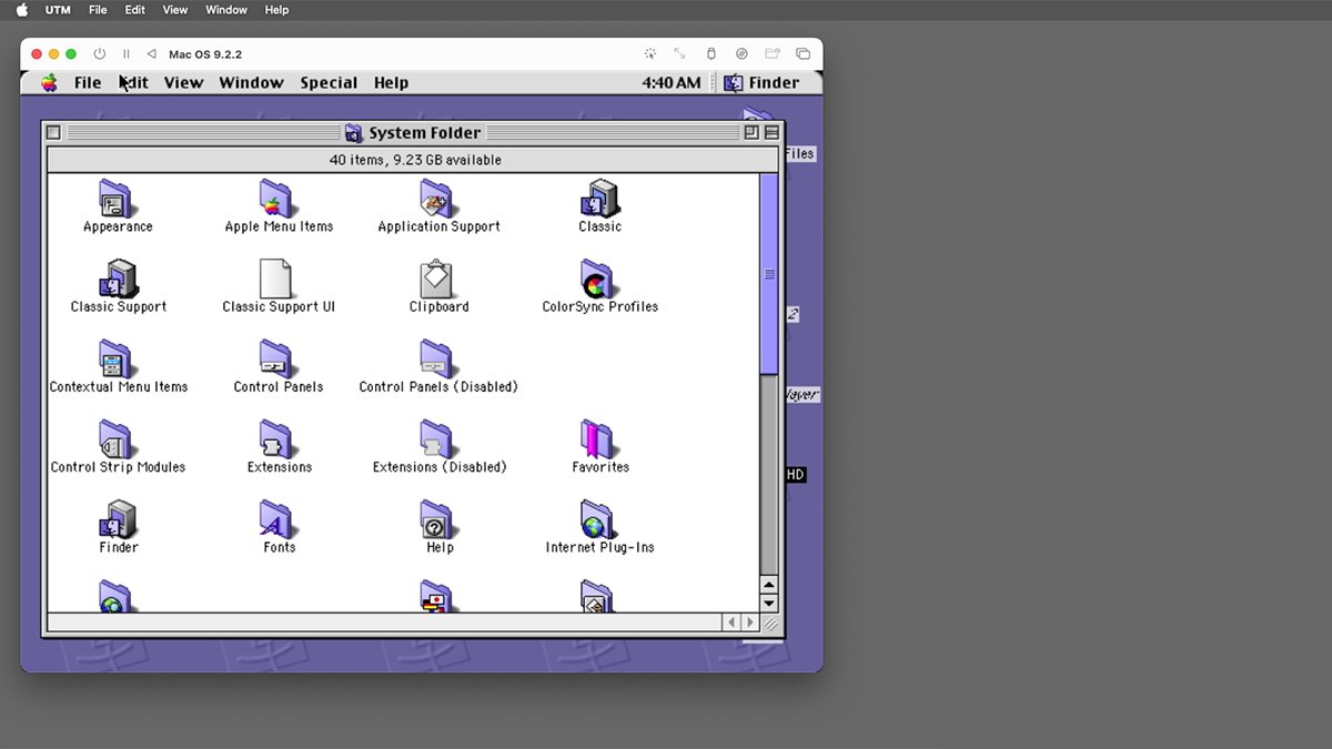 The Mac OS 9 System Folder was simpler than in macOS today.