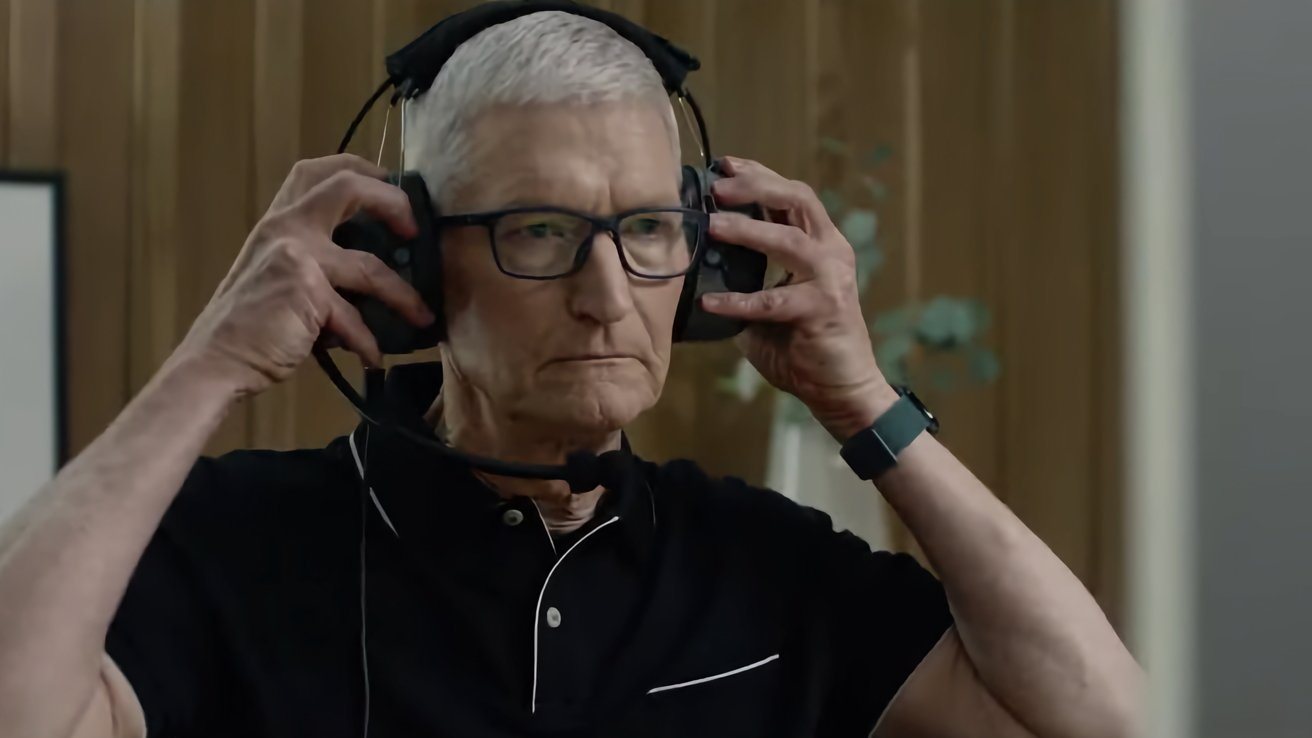 CEO Tim Cook during the WWDC 2025 'F1' skit - Image Credit: Apple