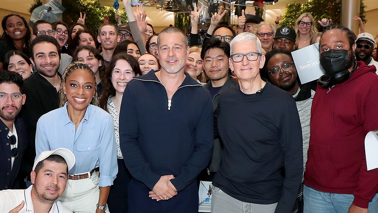 Brad Pitt and Tim Cook gatecrash 'Severance' event to promote 'F1'