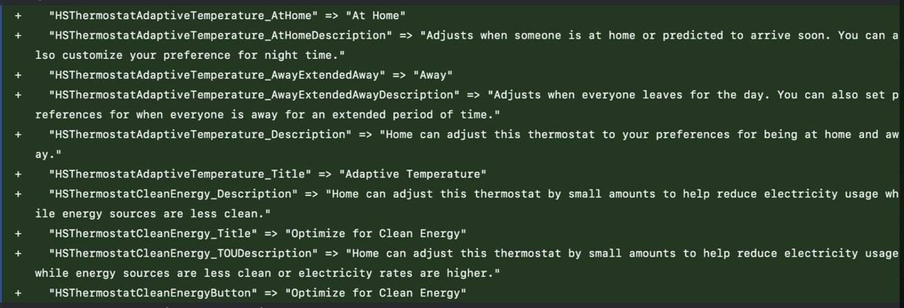 Code snippets from the iOS 26 Home app