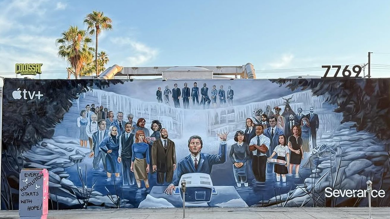 New 'Severance' art appears at Apple's usual Melrose mural spot