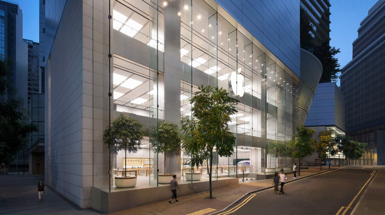 The Causeway Bay Apple Store in Hong Kong