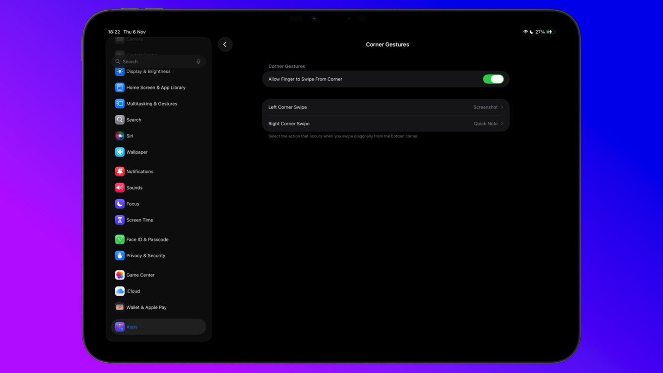 iPadOS 26: How to Use Quick Notes or Take a Screenshot with a Swipe