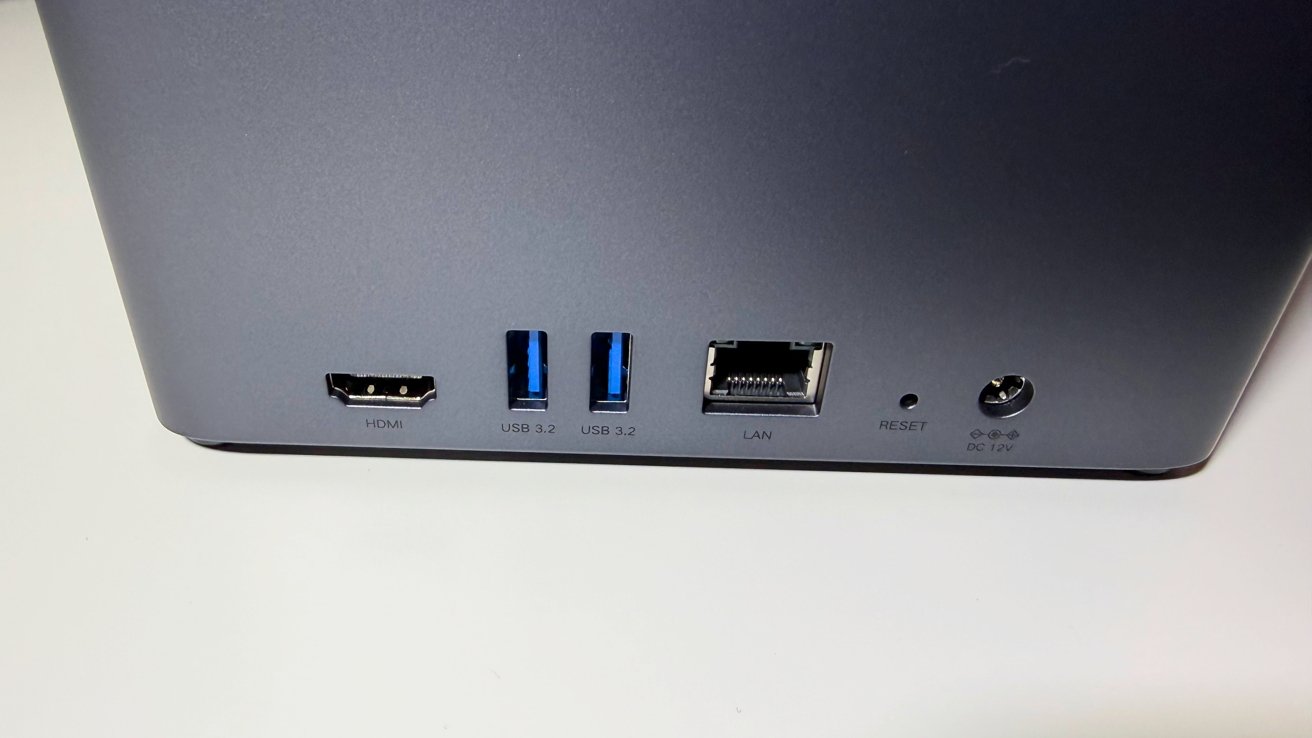 Ugreen NASync DH4300 Plus review: The rear port selection. 