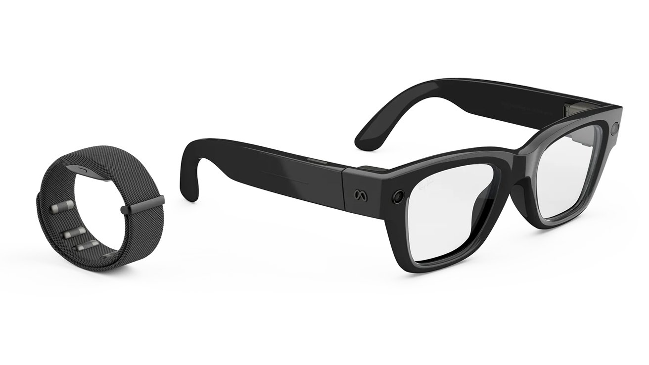 Ray‑Ban Meta 黑色款智能眼镜静物