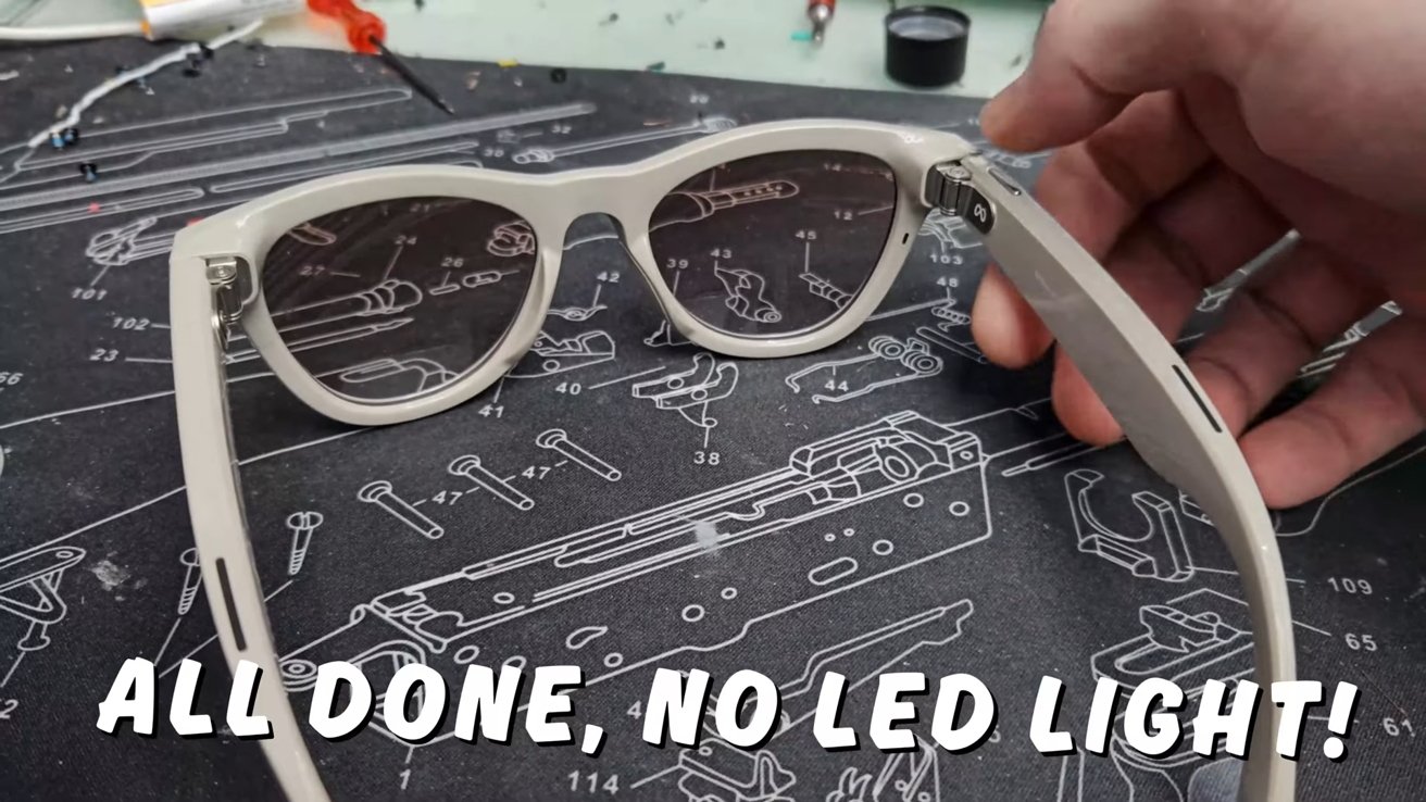 演示如何屏蔽Ray‑Ban指示灯的截图