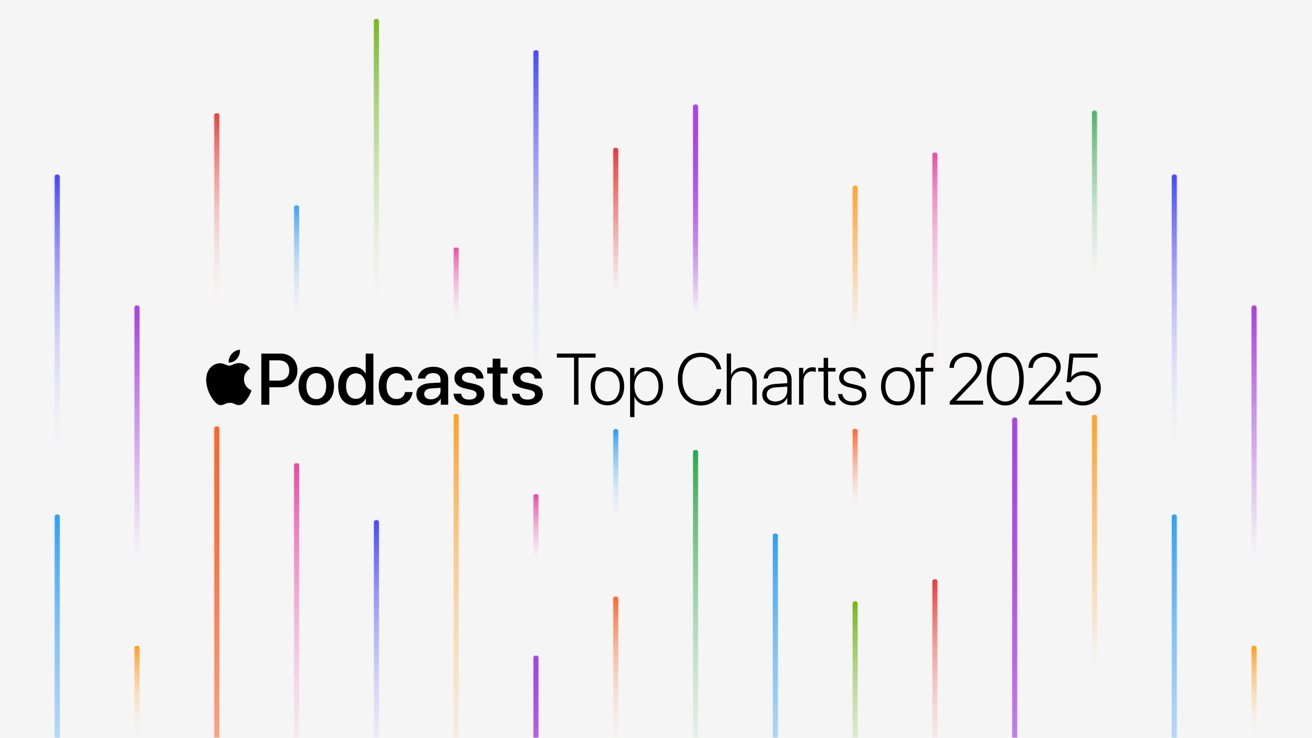 Apple Podcasts Top Charts of 2025 graphic - Image Credit: Apple