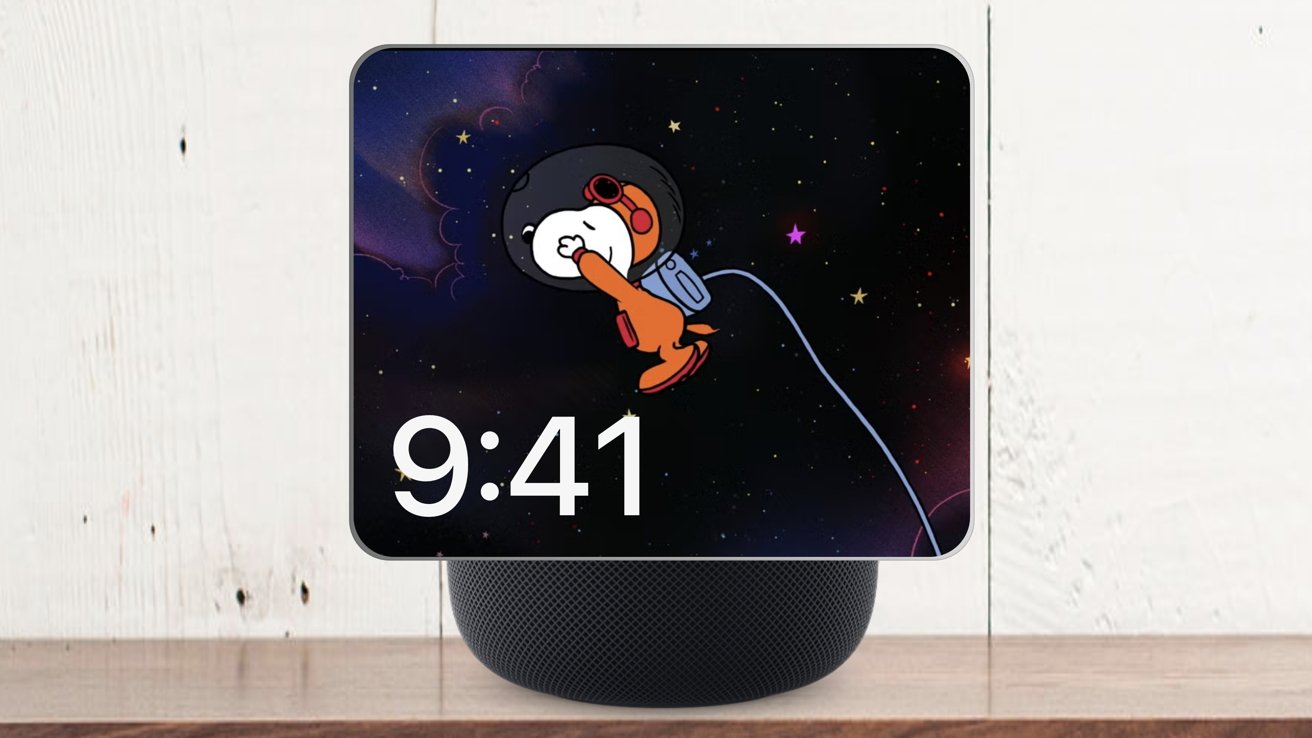Cartoon dog wearing a space suit floats against a starry space background with colorful nebulas and the time 9:41 displayed.