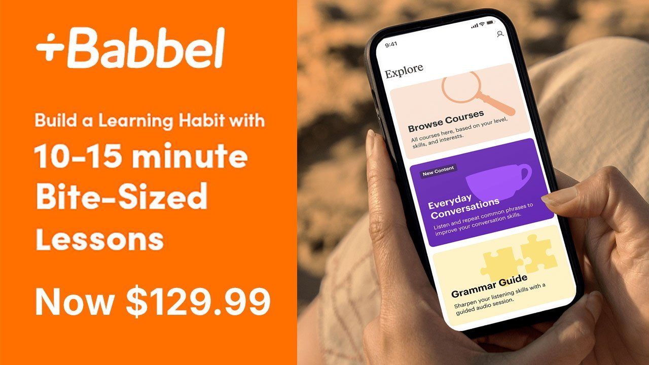 photo of Black Friday Babbel coupon slashes lifetime all-language plan to $129.99 image
