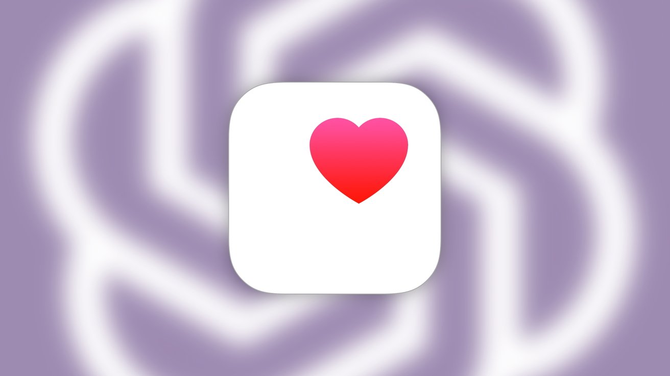 A red heart icon centered on a white square with rounded edges, placed against a blurred purple background featuring curved white lines.