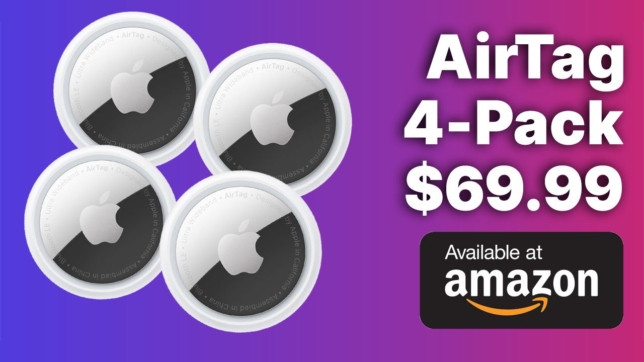 Holiday stocking stuffer special: Get 4 AirTags for $69.99 (30% off)