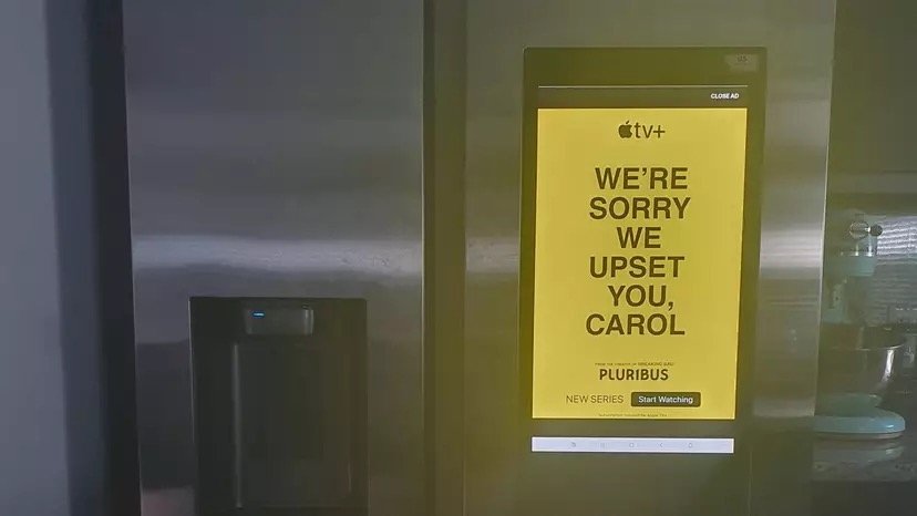 Viral account of 'Pluribus' fridge ad causing mental health hospitalization was a lie