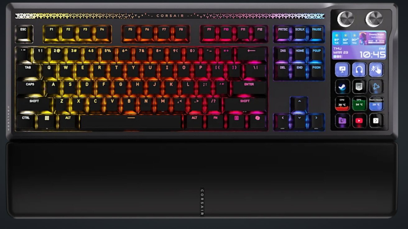 Corsair's Galleon 100 SD combines a mechanical keyboard with a Stream Deck