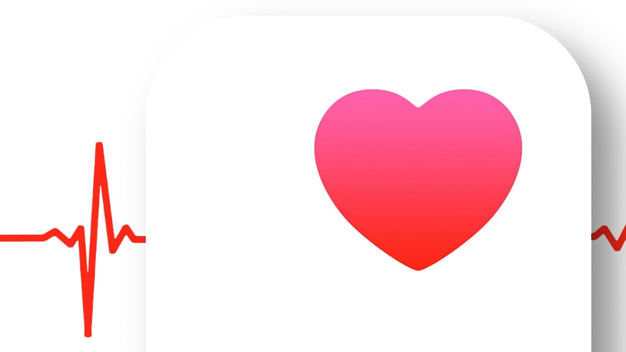 Pink-to-red heart icon on a white rounded square background, with a red electrocardiogram heartbeat line running horizontally along the left and right edges