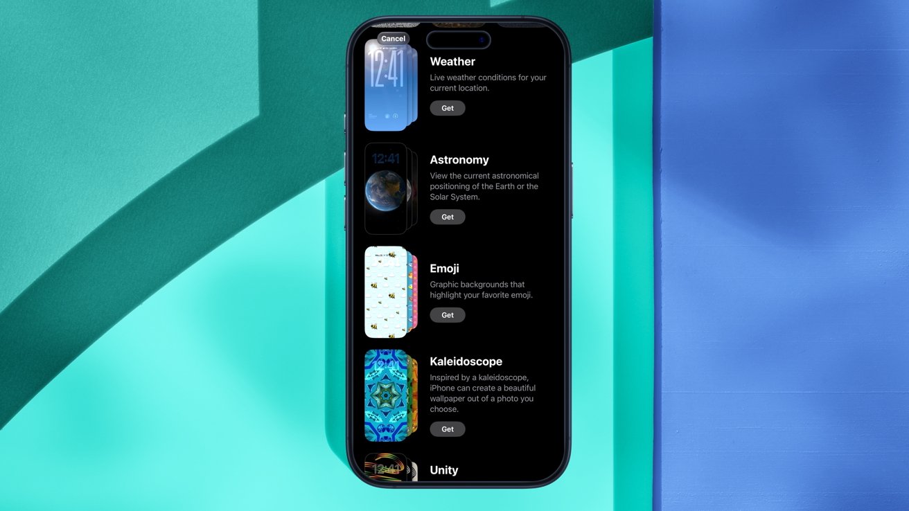 iOS 26.4 beta 1 includes a new wallpaper gallery.