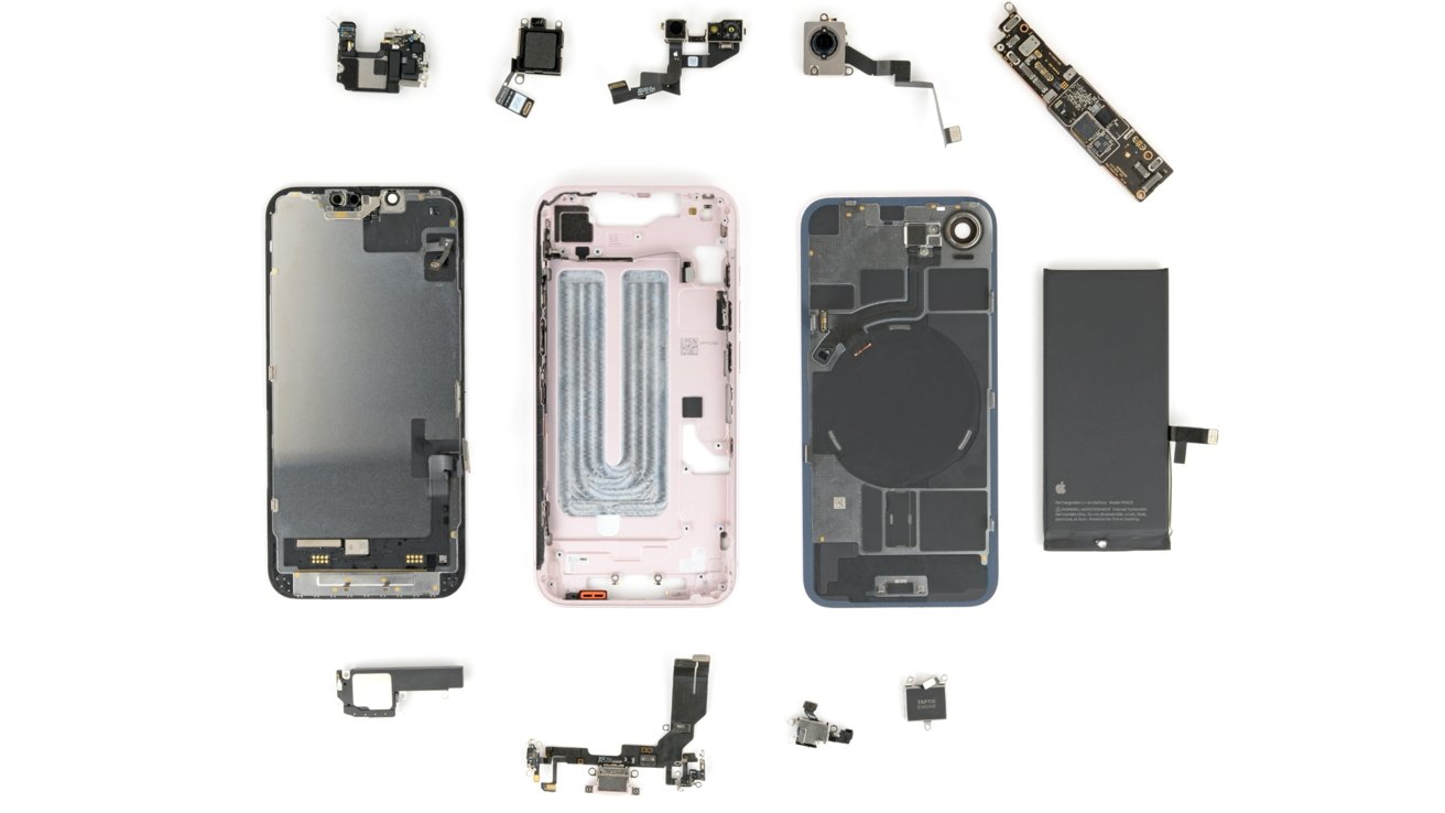 iPhone 17e teardown shows you can switch most parts with an iPhone 16e