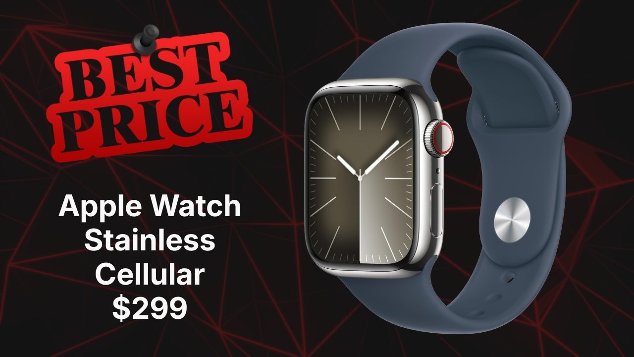 Amazon's Big Spring Sale drops stainless steel Apple Watch S9 with cellular to $299