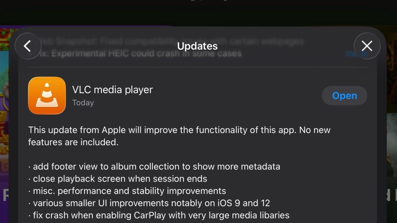 Apps on the App Store are being updated by Apple, though there's no clear reason why