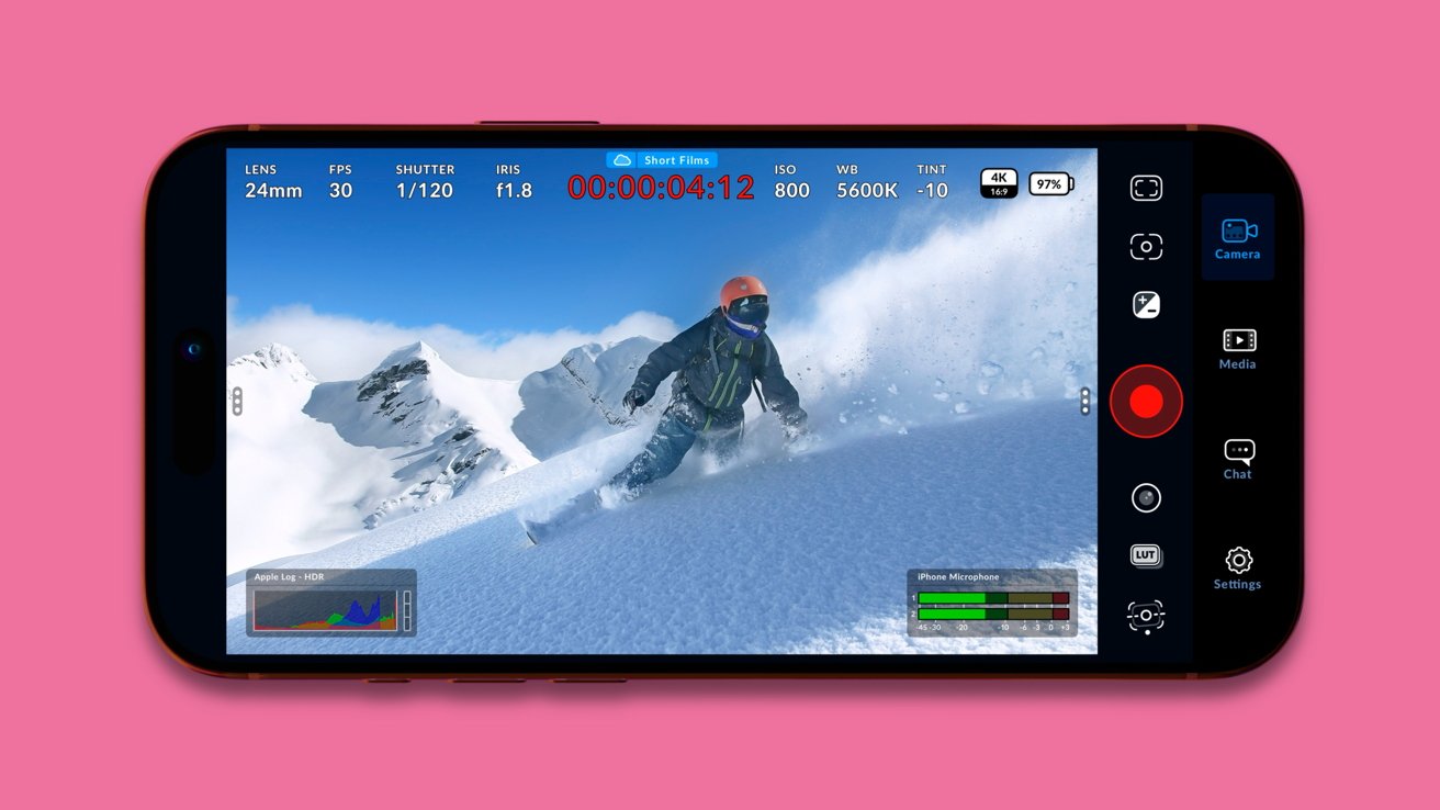 iPhone stops shooting solo with remote control in Blackmagic Camera