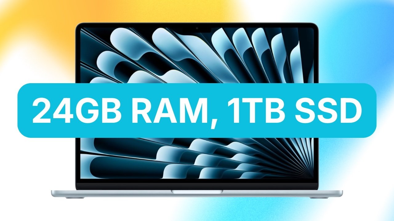 M5 MacBook Air with 24GB RAM, 1TB SSD falls to $1,349 with month-end deal