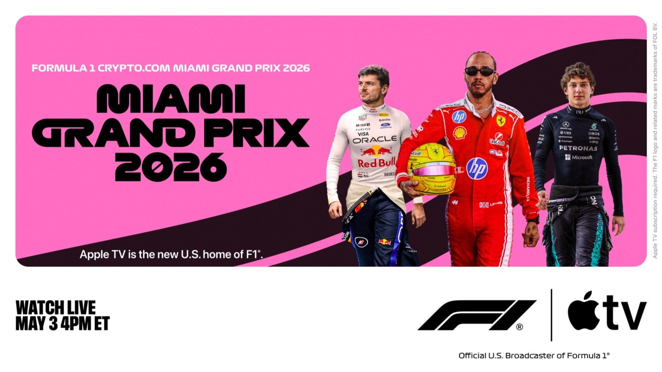 Formula 1 coverage expands across Apple services for Miami Grand Prix