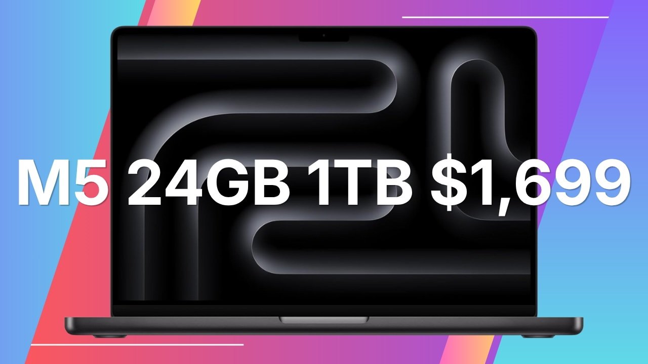 Save $200 on 14inch M5 MacBook Pro 1TB 24GB RAM this weekend
