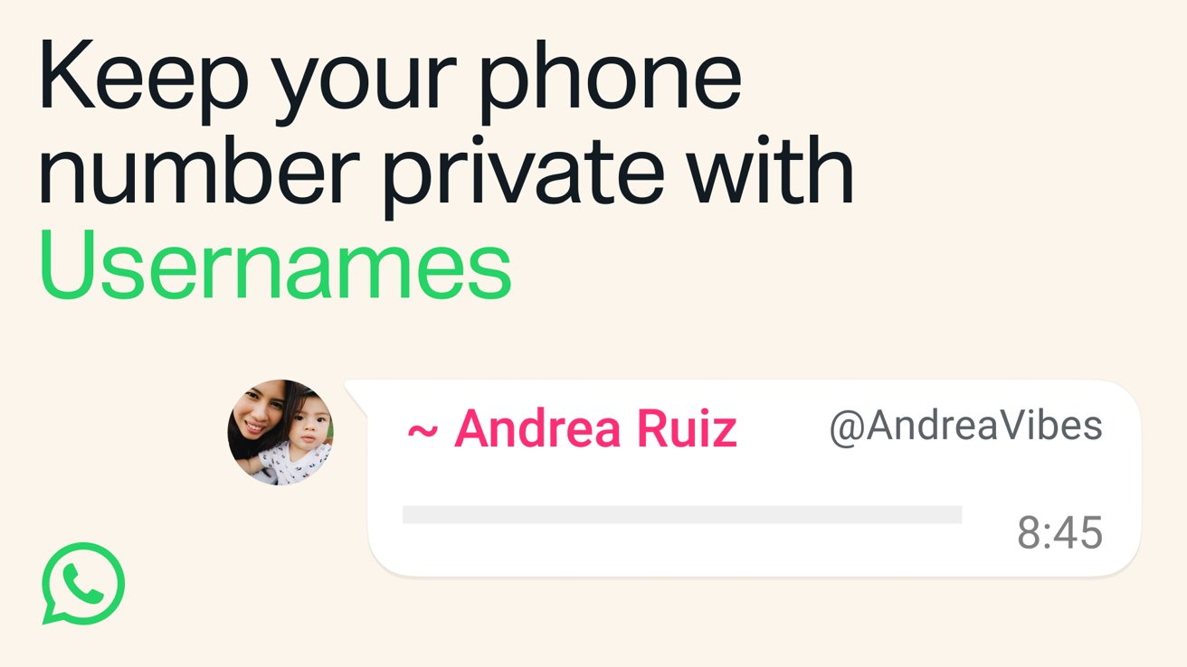 WhatsApp の新しいユーザー名システムは、設計により電話番号を非公開にします