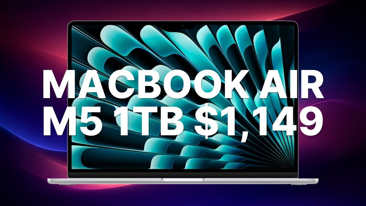 Amazon's $1,149 1TB MacBook Air M5 deal has been extended, save $450