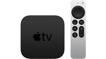 Apple TV 4K with silver Siri Remote