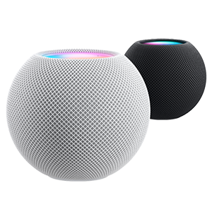 HomePod mini in white and space gray