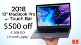 Killer deals: 13-inch MacBook Pro (256GB) $1,399; 512GB model $1,499